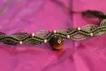Green Choker with Tigers eye