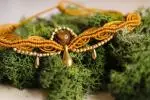 Brown Teardrop Choker with Tigers Eye