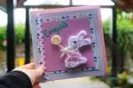 Congrats Bunny in Pink and Purple