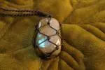 Stone pouch with Labradorite