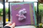 Congrats Bunny in Pink and Green